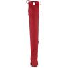 imageAllegra K Womens Round Toe Chunky Heel Over the Knee High BootsRed