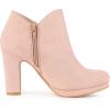 imageAllegra K Womens Round Toe Chunky Heeled Ankle Heel BootsPink