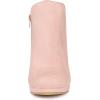 imageAllegra K Womens Round Toe Chunky Heeled Ankle Heel BootsPink