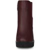 imageAllegra K Womens Round Toe Zipper Block Heel Platform Ankle BootsBurgundy