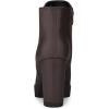 imageAllegra K Womens Round Toe Zipper Block Heel Platform Ankle BootsCoffee