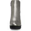 imageAllegra K Womens Round Toe Zipper Block Heel Platform Ankle BootsSilver Grey