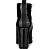 imageAllegra K Womens Round Toe Zipper Chunky Heels Ankle BootsBlack