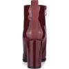 imageAllegra K Womens Round Toe Zipper Chunky Heels Ankle BootsBurgundy