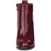 imageAllegra K Womens Round Toe Zipper Chunky Heels Ankle BootsBurgundy
