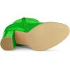 imageAllegra K Womens Round Toe Zipper Chunky Heels Ankle BootsGrass Green