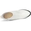 imageAllegra K Womens Round Toe Zipper Chunky Heels Ankle BootsWhite