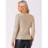imageAllegra K Womens Sequin Glitter Tops Cowl Neck Long Sleeve Sparkle Clubwear BlousesChampagne Gold