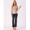 imageAllegra K Womens Sequin Glitter Tops Cowl Neck Long Sleeve Sparkle Clubwear BlousesChampagne Gold