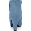 imageAllegra K Womens Side Zip Low Platform Chunky Heel Ankle BootiesDenim Blue