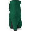 imageAllegra K Womens Side Zip Low Platform Chunky Heel Ankle BootiesEmerald Green