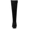 imageAllegra K Womens Side Zipper Chunky Heels Knee High BootsBlack