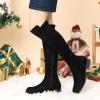imageAllegra K Womens Side Zipper Chunky Heels Knee High BootsBlack