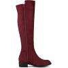 imageAllegra K Womens Side Zipper Chunky Heels Knee High BootsBurgundy