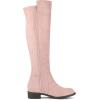 imageAllegra K Womens Side Zipper Chunky Heels Knee High BootsDust Pink