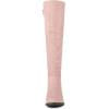 imageAllegra K Womens Side Zipper Chunky Heels Knee High BootsDust Pink