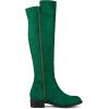 imageAllegra K Womens Side Zipper Chunky Heels Knee High BootsGreen