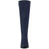 imageAllegra K Womens Side Zipper Chunky Heels Knee High BootsNavy Blue