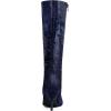 imageAllegra K Womens Sparkle Glitter Pointy Toe Stiletto Heel Knee High BootsDeep Blue