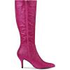 imageAllegra K Womens Sparkle Glitter Pointy Toe Stiletto Heel Knee High BootsHot Pink