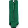 imageAllegra K Womens Square Toe Back Zip Chunky Low Heels Ankle BootiesGreen