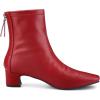 imageAllegra K Womens Square Toe Block Heels Ankle BootsRed