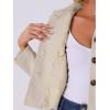 imageAllegra K Womens Turn Down Collar Long Sleeve Single Breasted Outwear Winter Pea CoatBeige