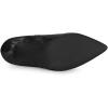 imageAllegra K Womens V Shape Pointed Toe Stiletto Heel Ankle BootsBlack