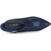 imageAllegra K Womens V Shape Pointed Toe Stiletto Heel Ankle BootsDark Blue