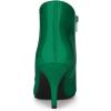 imageAllegra K Womens V Shape Pointed Toe Stiletto Heel Ankle BootsGreen