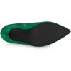 imageAllegra K Womens V Shape Pointed Toe Stiletto Heel Ankle BootsGreen