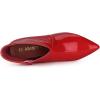 imageAllegra K Womens V Shape Pointed Toe Stiletto Heel Ankle BootsRed