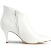 imageAllegra K Womens V Shape Pointed Toe Stiletto Heel Ankle BootsWhite
