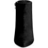 imageAllegra K Womens Velvet Pointy Toe Stiletto Heels Ankle BootsBlack