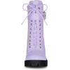 imageAllegra K Womens Zip Platform Chunky Heel Combat BootsPurple