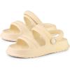 imageAllegra K Womens Cloud Slides Sandals Pillow TwoWay Wear Shower Slingback Flat SandalsYellow