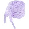 imageAllegra K Womens Lace Hollow Flower Embroidered Shoestrings Extra Wide Flat Shoe Laces for Sneakers 2 PairsLight Purple
