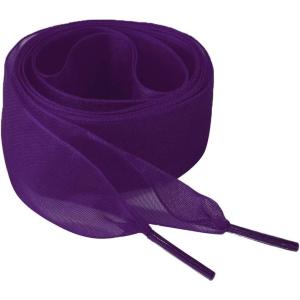 imageAllegra K 2 Pairs Flat Snow Yarn Shoelaces 25cm4cm Wide Transparent Shoe Laces for SneakersDark Purple