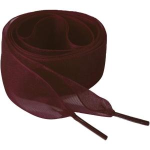 imageAllegra K 2 Pairs Flat Snow Yarn Shoelaces 25cm4cm Wide Transparent Shoe Laces for SneakersDark Wine Red