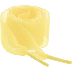 imageAllegra K 2 Pairs Flat Snow Yarn Shoelaces 25cm4cm Wide Transparent Shoe Laces for SneakersGold