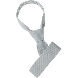 imageAllegra K Mens SelfTied Solid Color Skinny Flat Tips Designed Knit TiesLight Gray