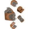 imageAllegra K Elastic Wide Waist Belts for Women Metal Buckle Stretchy BeltsBlack  Brown