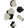imageAllegra K Heart Shape Design Faux Pearl Rhinestone Decor Waist Belts for WomenBlack