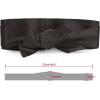 imageAllegra K Ladies Faux Leather Self Tie Bowknot Wide Waist Band Sash Obi Belt for DressesDark Brown