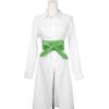 imageAllegra K Ladies Faux Leather Self Tie Bowknot Wide Waist Band Sash Obi Belt for DressesGreen