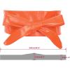 imageAllegra K Ladies Faux Leather Self Tie Bowknot Wide Waist Band Sash Obi Belt for DressesOrange