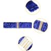 imageAllegra K Ladies Shinny Wide Waist Belts Interlock Buckles Sequins Decor Stretchy Belts for Women 2PCSRoyal Blue