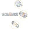 imageAllegra K Ladies Shinny Wide Waist Belts Interlock Buckles Sequins Decor Stretchy Belts for Women 2PCSSilver