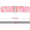 imageAllegra K Ladies Stretchy Wide Waist Belts Interlock Buckles Shinny Sequins Decor Belts for DressesPink
