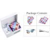 imageAllegra K Mens Polka Dots Selftied Tie Handkerchief Clip Cufflinks Wedding Business Necktie SetsColorful